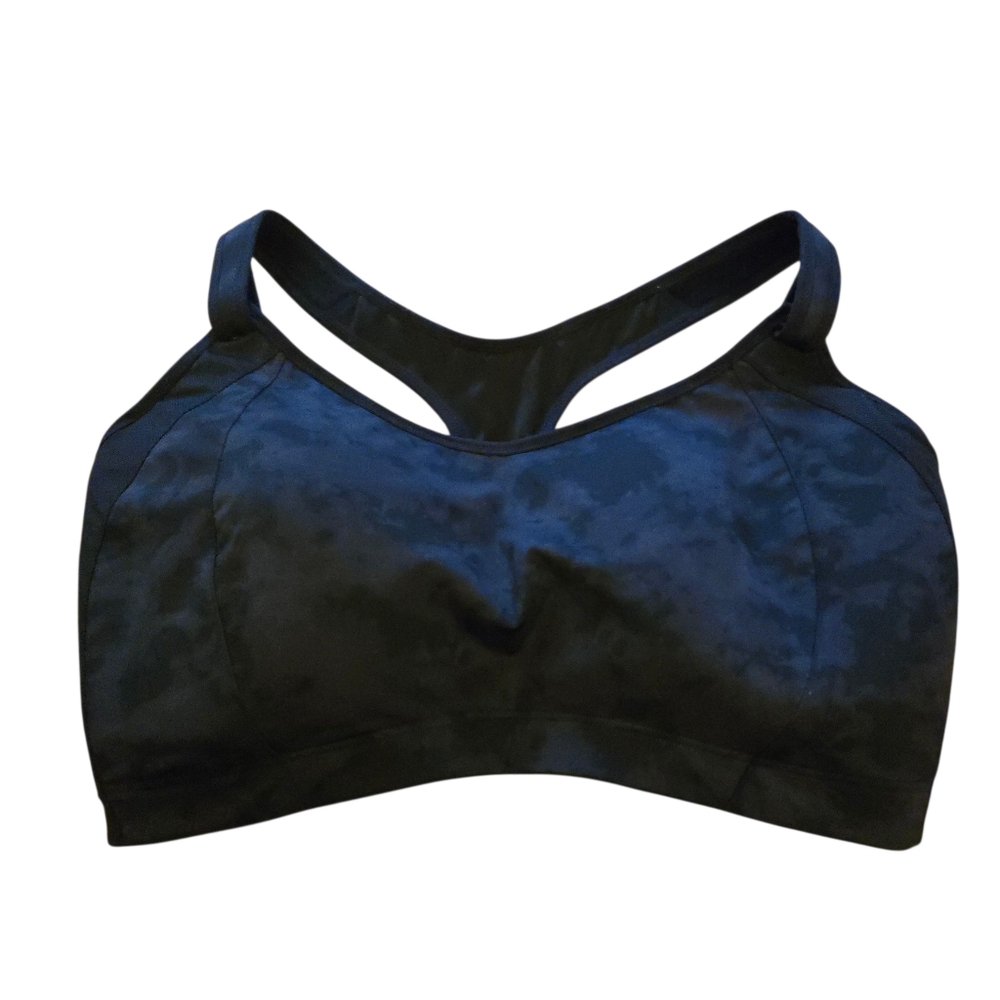 Syrokan Wireless Racerback Tie Dye Smoke Ink Sports Bra 40H - Picture 2 of 7